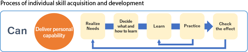 Process of individual skill acquisition and development